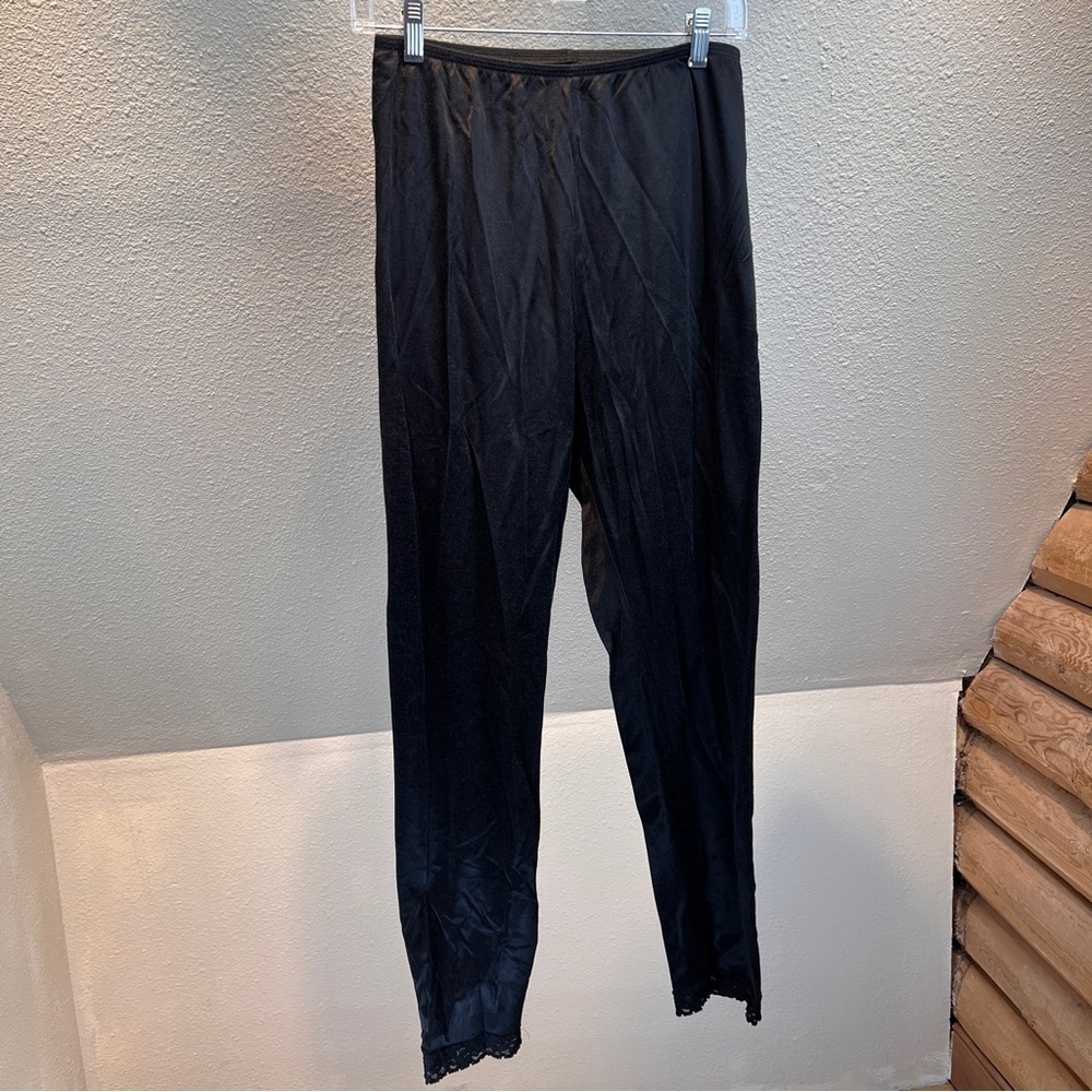 CUDDL DUDS FOR CHARTER CLUB. Black Silky cotton/nylon Lounge Pants. Size XL